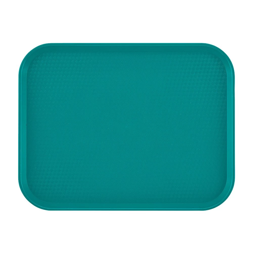 Cambro 1418FF414 Teal 14" X 18" Fast Food Tray - Dozen