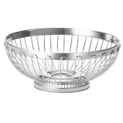 TableCraft 6177 Regent S/S 7" X 2-3/4" Round Basket
