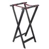 Adcraft® WTS-32 33-1/4" Mahogany Finish Hardwood Tray Stand