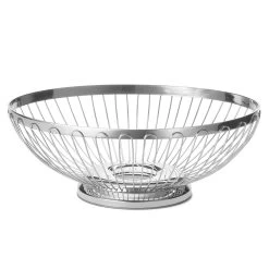 TableCraft 6174 Regent S/S 9-5/8" X 7-1/4" Oval Basket