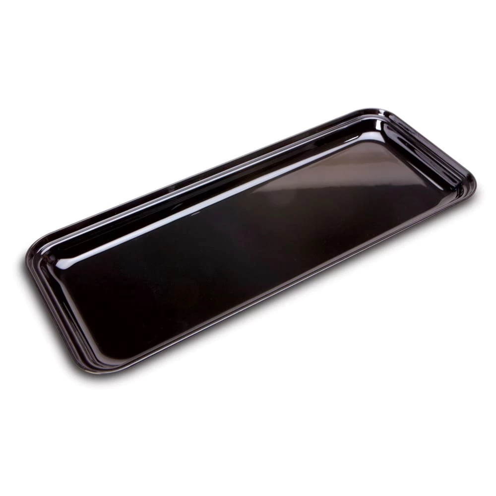 Delfin TRC-156-10 15" X 6.5" X 1" Black Market Tray