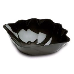 Delfin SHL-1013-10 3.5 Qt. Black Clam Shell Bowl