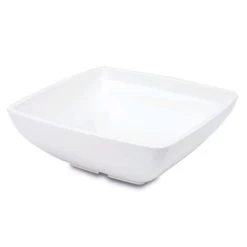 Delfin BSQ-10ME-020 3.25 Qt. White Square Metro Bowl