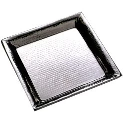 American Metalcraft HMSQ20 20" Square Hammered S/S Tray