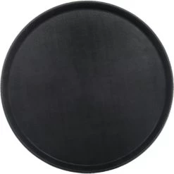 Carlisle 1600GL004 Griplite 16-1/2" Round Black Tray