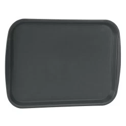 Traex 1014-06 Black Plastic 10 X 14" Fast Food Tray - 24 / CS