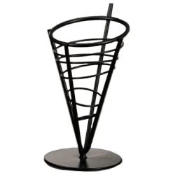 American Metalcraft FFB59 Wrought Iron 9-1/2" Conical Basket