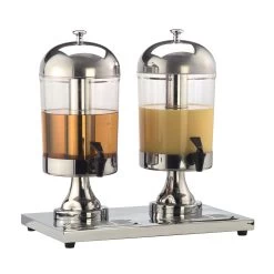 American Metalcraft JUICE2 Double Container 17 Qt Juice Dispenser