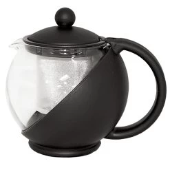 Service Ideas TB600CC Glass Lined Tea Ball With Removable Basket