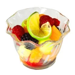 Cambro SRB5CW135 Clear 5 Oz. Plastic Serving Swirl Bowl - 24 / CS