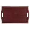 G.E.T. RST-2517-1-M Mahogany 25" X 16" Room Service Tray - 6 / CS