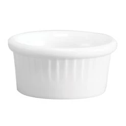 Hall® China 4533-WH White 4 Oz. Fluted Ramekin - 36 / CS