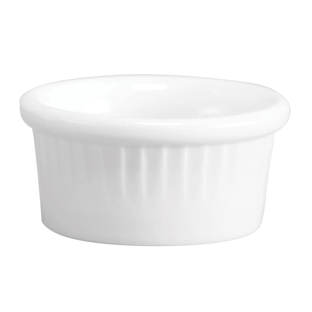 Hall® China 4533-WH White 4 Oz. Fluted Ramekin - 36 / CS