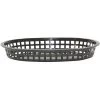 TableCraft 1076BK Black 10-1/2" Chicago Platter Basket - Dozen