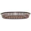 TableCraft 1076BR Brown 10-1/2" Chicago Platter Basket - Dozen