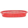 TableCraft 1073R Red 8-1/2" A La Carte Platter Basket - Dozen