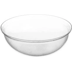 Carlisle SB7807 15 Qt. Clear Pebbled Acrylic Bowl
