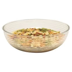Cambro RSB10CW135 Camwear Clear 3.2 Qt. Round Ribbed Bowl