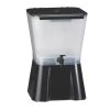 TableCraft 953 3 Gallon Black & White Plastic Beverage Dispenser