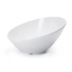 G.E.T. B-789-W San Michele White Melamine 1.1 Qt. Cascading Bowl