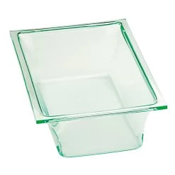 Delfin BRC-611CTD-49 2 Qt. Green Glass Rectangular Bowl For CTD Riser
