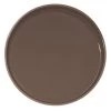 Cambro PT1400167 Brown 14" Round Non-Skid Polytread Tray