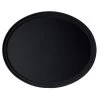 Cambro 2900CT110 Camtread Black 24" X 29" Oval Tray