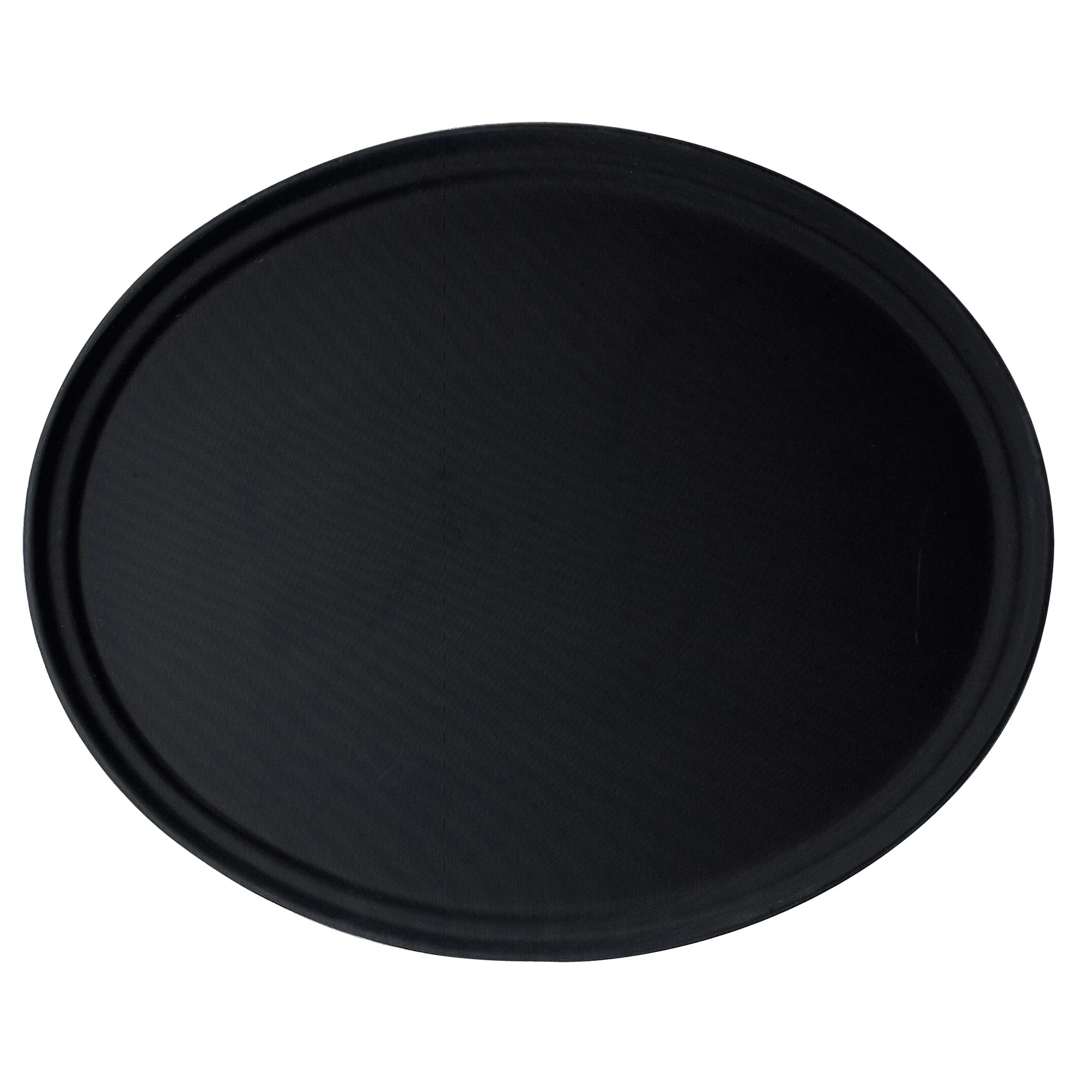 Cambro 2900CT110 Camtread Black 24" X 29" Oval Tray