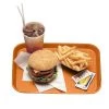 Cambro 1216FF166 Orange 12" X 16" Fast Food Tray - Dozen
