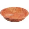 TableCraft 208 8" Mahogany Round Woven Wood Bowl - Dozen