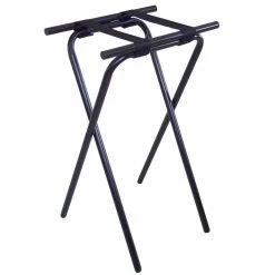 CSL 1053BL 31" H Deluxe Black Tubular Steel Tray Stand