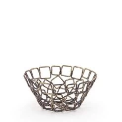 FOH BBK012GOI23 Coppered Wireware 5.5" Link Bowl - 12 / CS