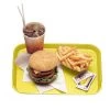 Cambro 1418FF108 Primrose Yellow 14 X 18" Fast Food Tray - Dozen