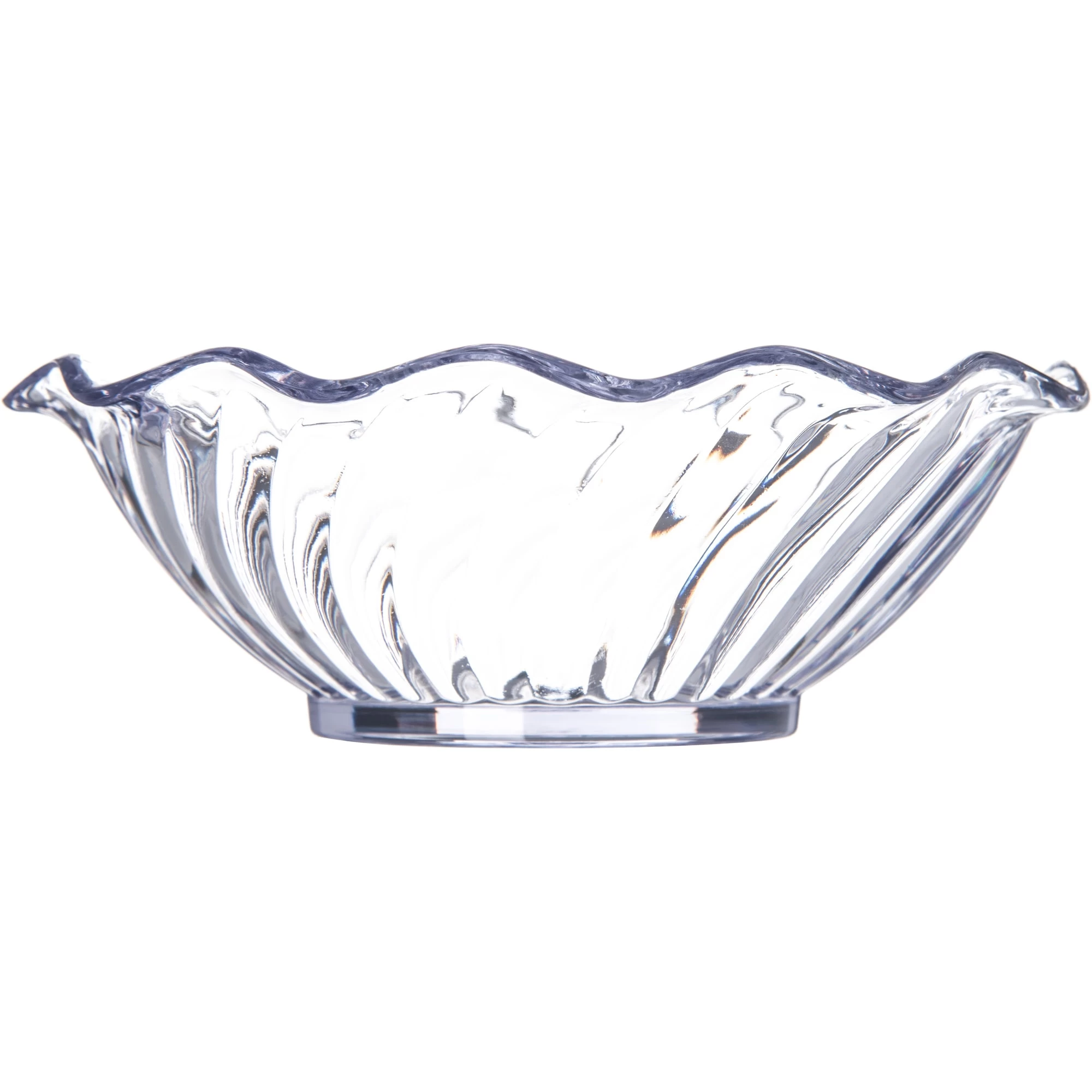 Carlisle 453107 5 Oz. Clear Tulip Berry Disk - Dozen