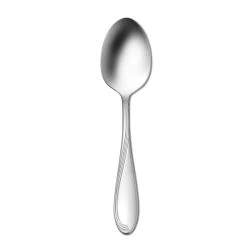 Oneida 2201SDEF Scroll S/S Oval Bowl Soup Spoon - Dozen