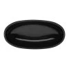 Elite Global Solutions M157OV-B Belize 3 Qt. Black Long Oval Bowl