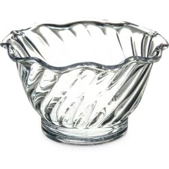 Carlisle 453007 5 Oz. Clear Tulip Dessert Dish - 24 / CS