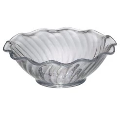 Gessner™ 0346 CLEAR SAN Plastic 5 Oz. Tulip Berry Dish - 24 / CS