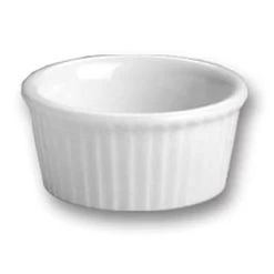 Hall® China 844-WH White 2 Oz. Fluted Ramekin - 36 / CS