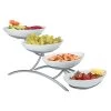 Gourmet Display PP2000-39 Platinum 4-Tier Display With Porcelain Bowls