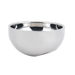 Bon Chef 61267 Stainless Steel Angled Double Wall 76 Oz. Serving Bowl