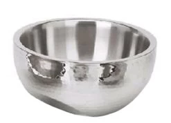 Eastern Tabletop 7210 Hammered 115 Ounce Dual Angle Insulated Bowl
