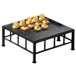 Cal-Mil 1711-5-65 Steel 12 X 12 X 5" Square Riser With Slate Top