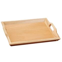 G.E.T. RST-1814-N Natural 19" X 14.25" Room Service Tray - 6 / CS