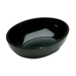 Delfin BOV-1210ME-010 Black 2-3/4 Qt. Oval Metro Bowl