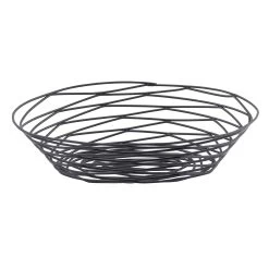 TableCraft BK17409 Black Artisan 9" X 6" X 2-1/4" Oval Basket - 6 / CS