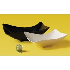 G.E.T. ML-220-BK San Michele Black Melamine 4 Qt. Flare Bowl - 3 / CS