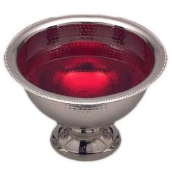 American Metalcraft HMPB12 Hammered S/S 8 Qt. Punch Bowl