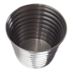 American Metalcraft RSC3 Ribbed S/S 1.5 Ounce Sauce Cup - Dozen