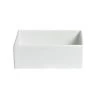 Bugambilia COMP02WW White 10" X 7" Rectangular Straight-Sided Bowl